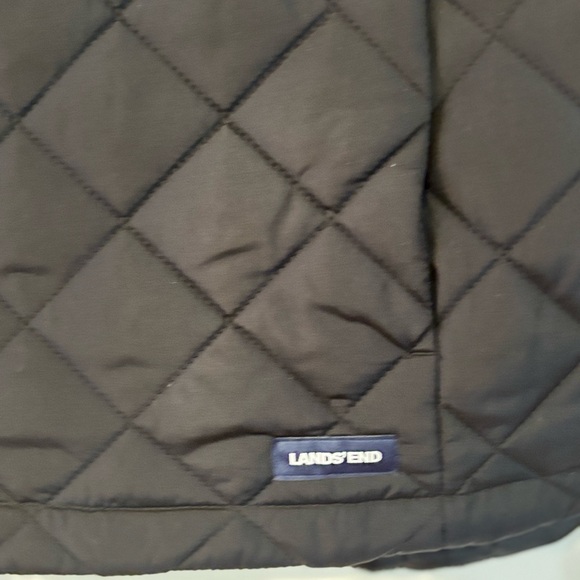 Lands' End Womens Quilted Black Vest - Picture 4 of 8